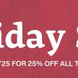Holiday Sale 2025